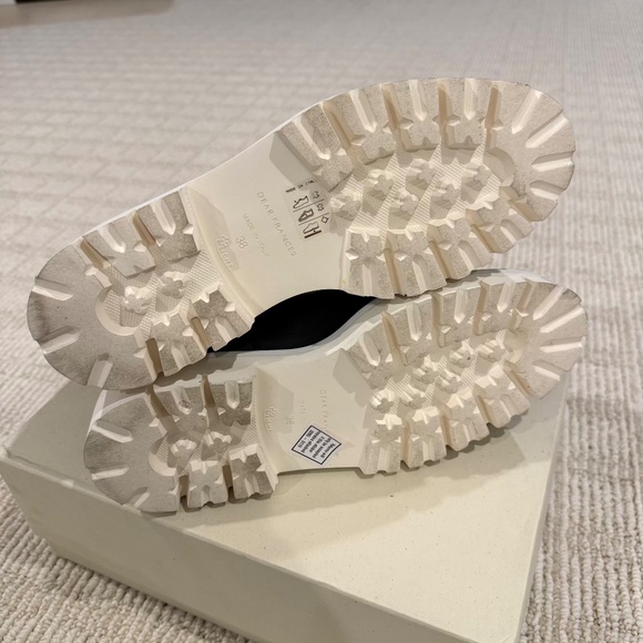 DEAR FRANCES TONY LEATHER CHELSEA BOOTS BLACK AND WHITE 38 ( 37.5/ 7.5 US) - Picture 7 of 10